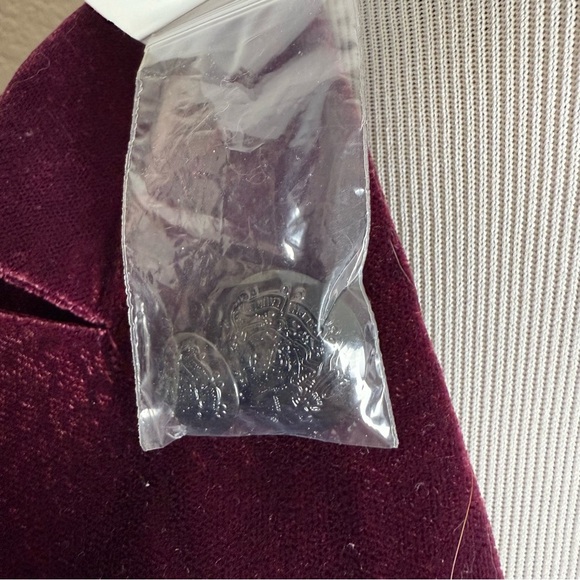 Ralph Lauren Velvet Blazer 2 Chianti Double Breasted Button Jacket Womens NWT - Picture 4 of 13